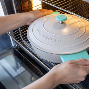 MasterClass LFGB silikon håndtakstrekk lyseblå – passer sidehåndtak og lokkknott

