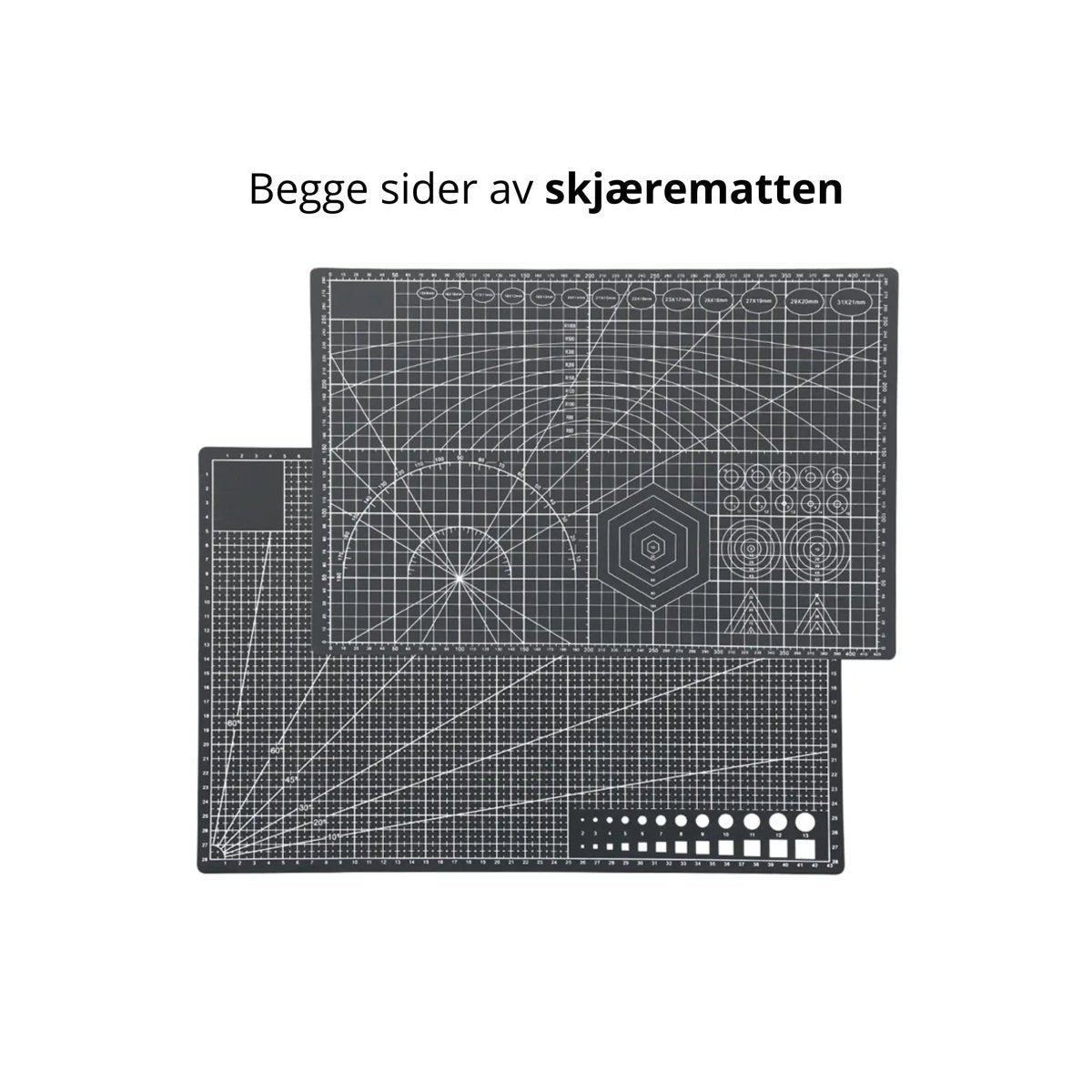 Skjærematte A3, sort