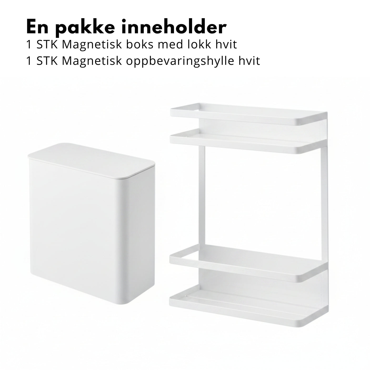 Smart set till vaskemaskin vit, 2 deler