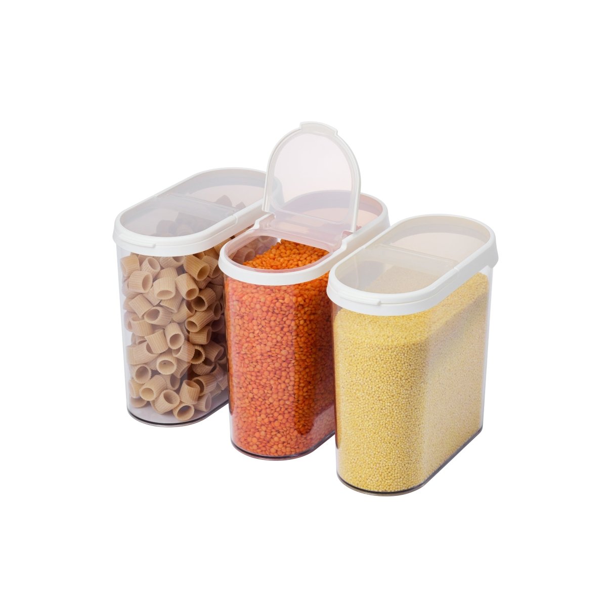 SmartStore Flip tørrvarebeholder 1,7 liter i 3 pk