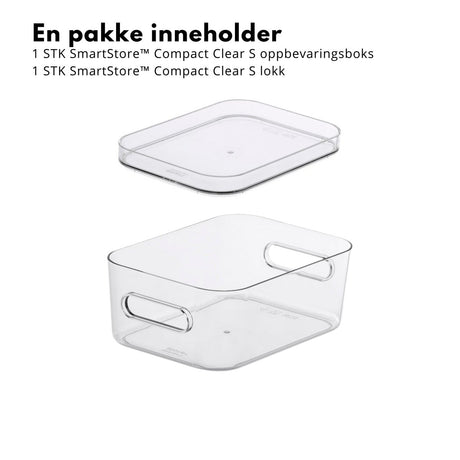 Gennemsigtig SmartStore opbevaringsboks 1,5 liter med lokk