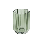 Tannbørsteholder Florea grønt glass 11 cm