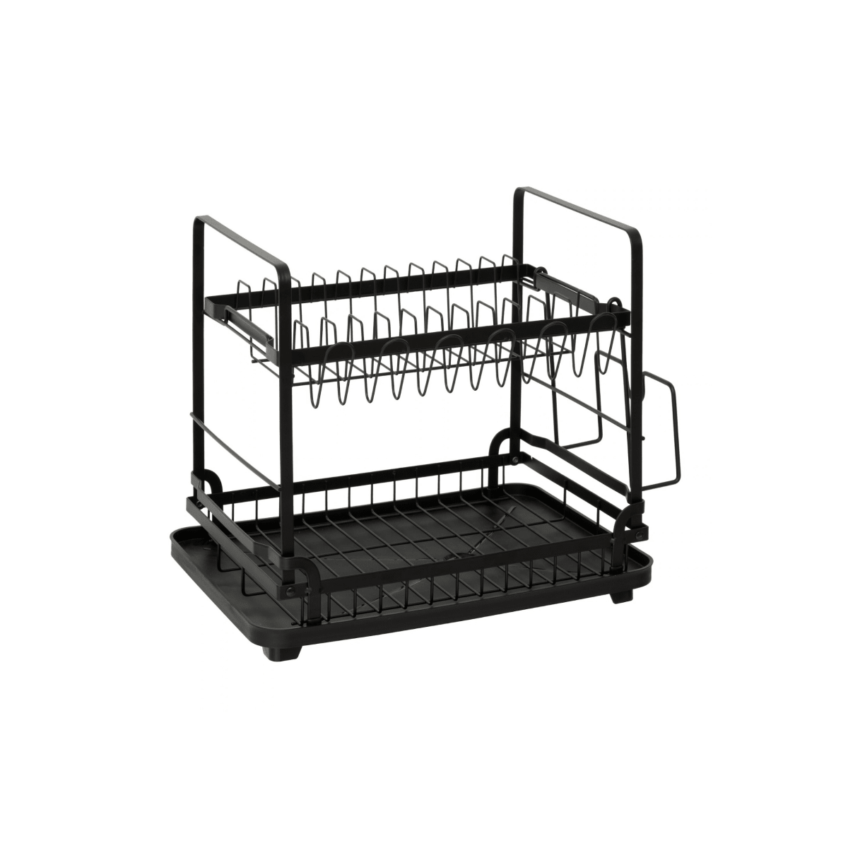 Oppvaskstativ 2 etasjer sort 49,5 cm Black Edition - Lindas Dekor Oppvaskstativ