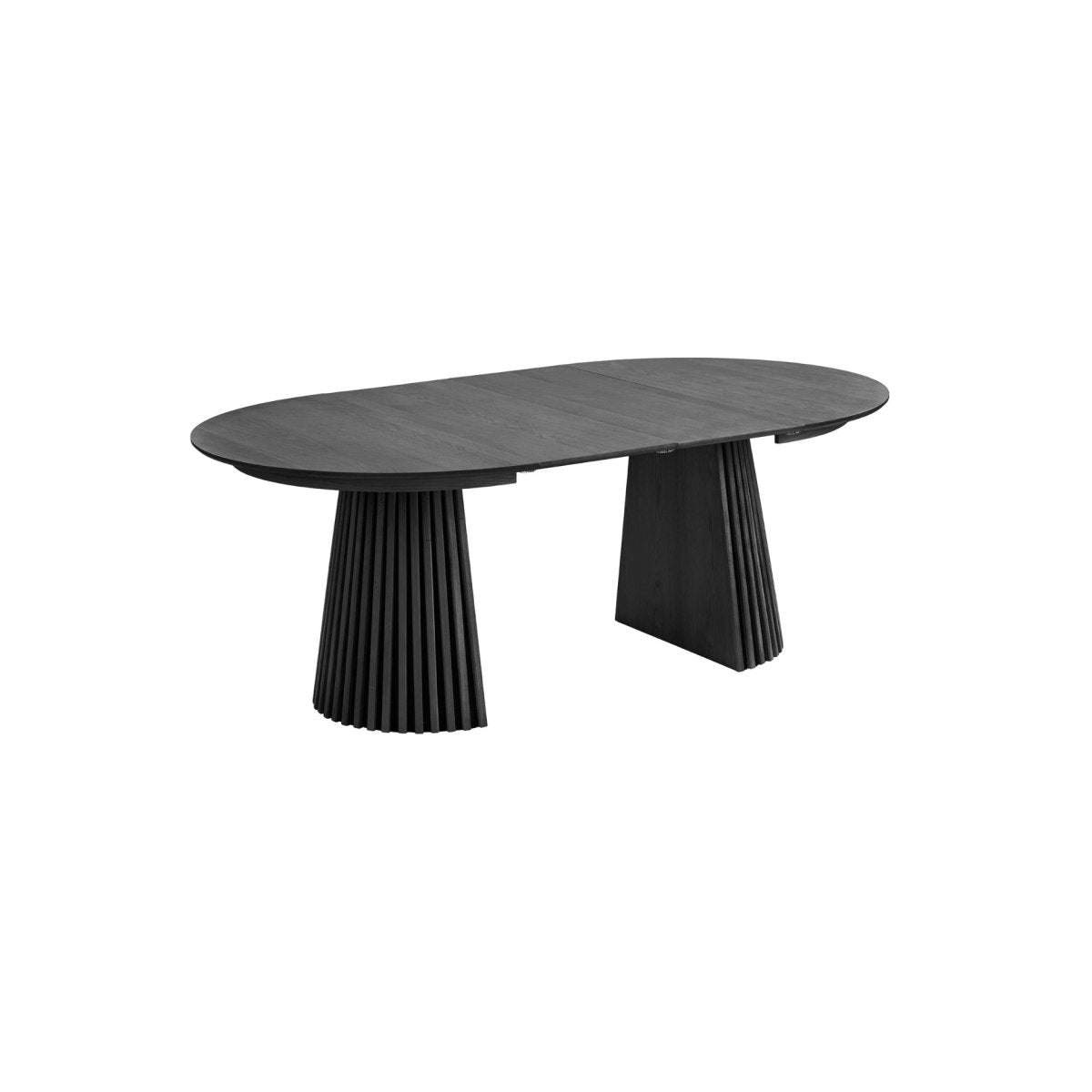 Osaka uttrekkbart spisebord sort eikefiner 120–200 cm - Lindas Dekor Spisebord
