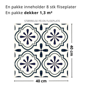 8-pk Nova varm selvklebende fliser