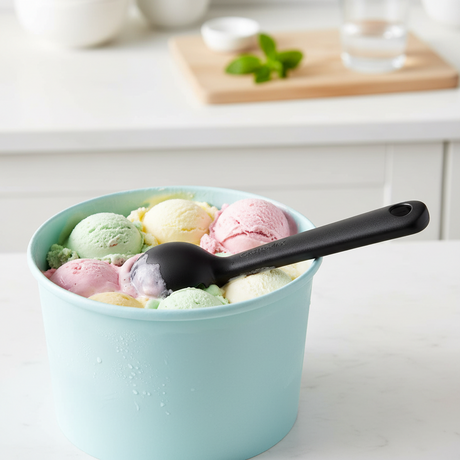 Iskremskje som er trygg å bruke på non stick overflater