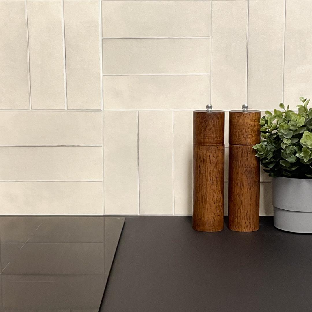 Exempel: Katja sand självhäftande plattor