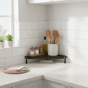 Praktisk grytestativ for komfyrhjørne med varmebestandig overflate