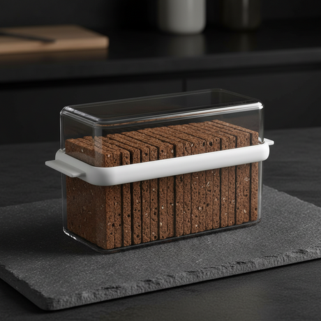 Mepal Stora knekkebrødboks i hvit og transparent utførelse