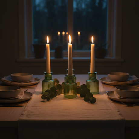 Middagsbord kronelys