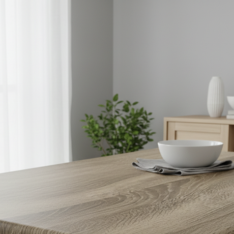 Oak Sonoma kontaktplast på spisebord