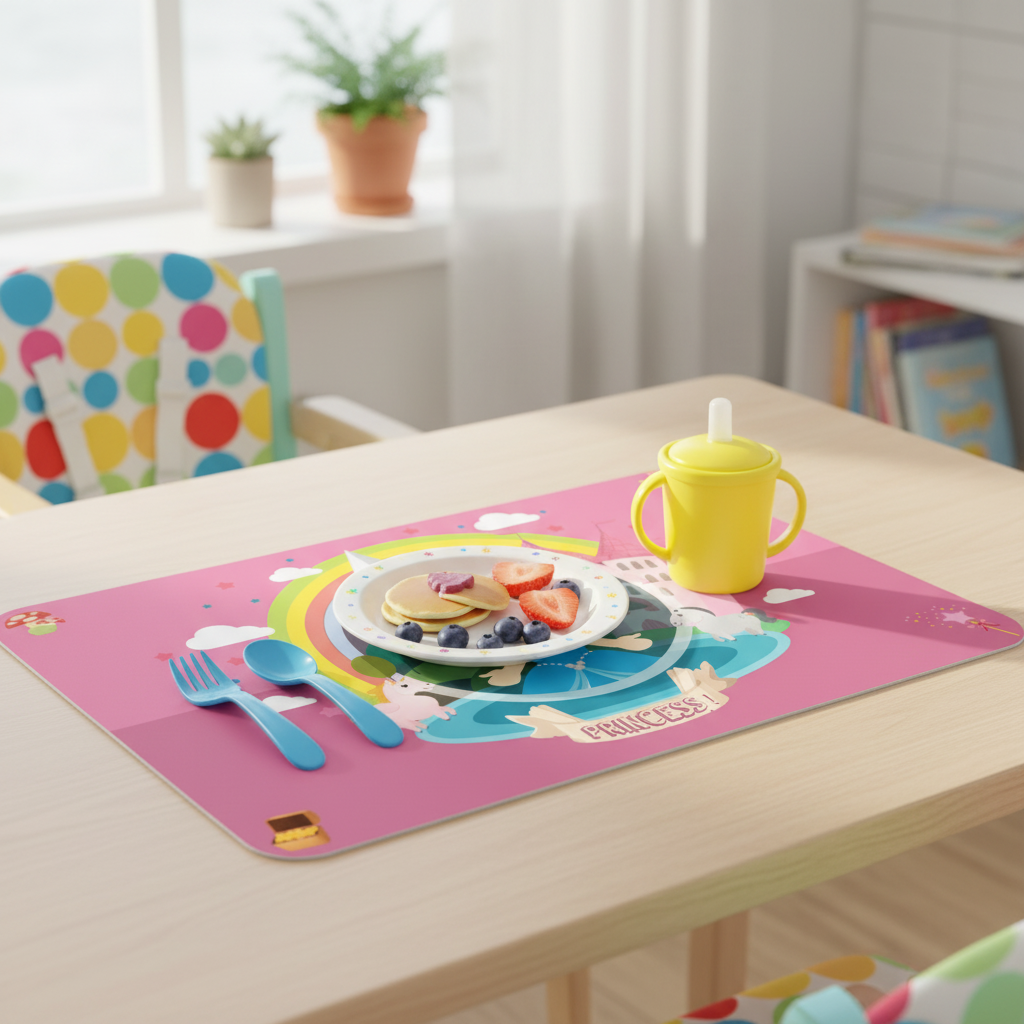 Bordstablett prinsessa, rosa