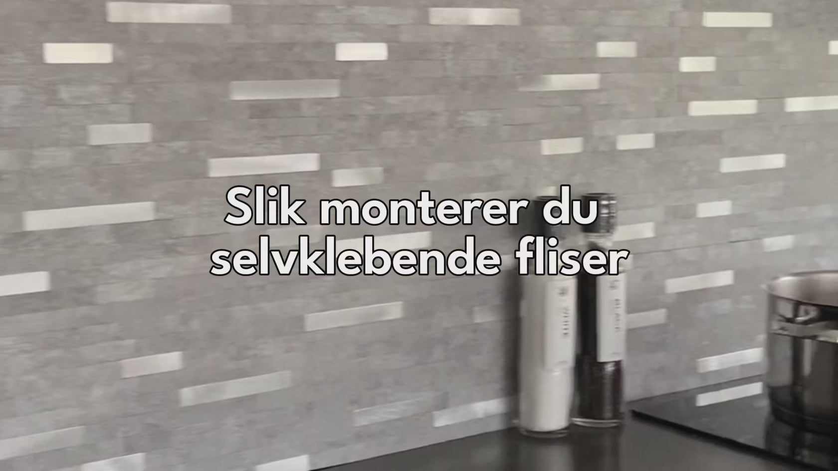 Slik monterer du selvklebende fliser - Monteringsvideo for harde veggfliser