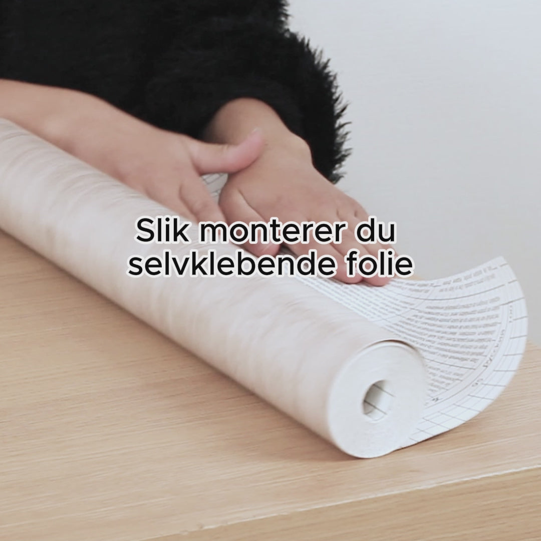 Marmor sort/blå kontaktplast