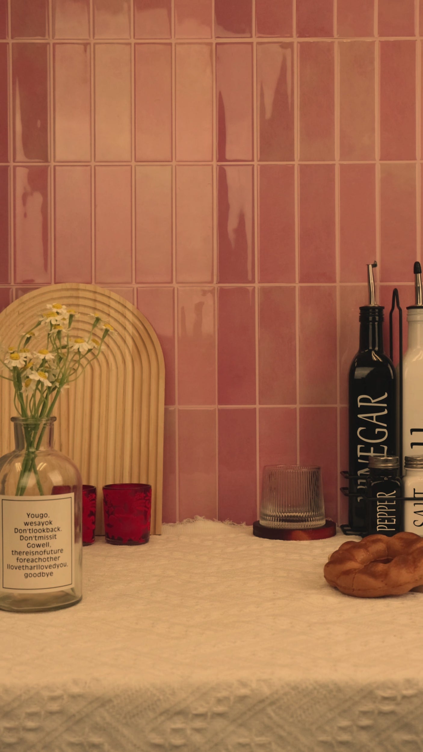 Adelina Rosa självhäftande väggplattor