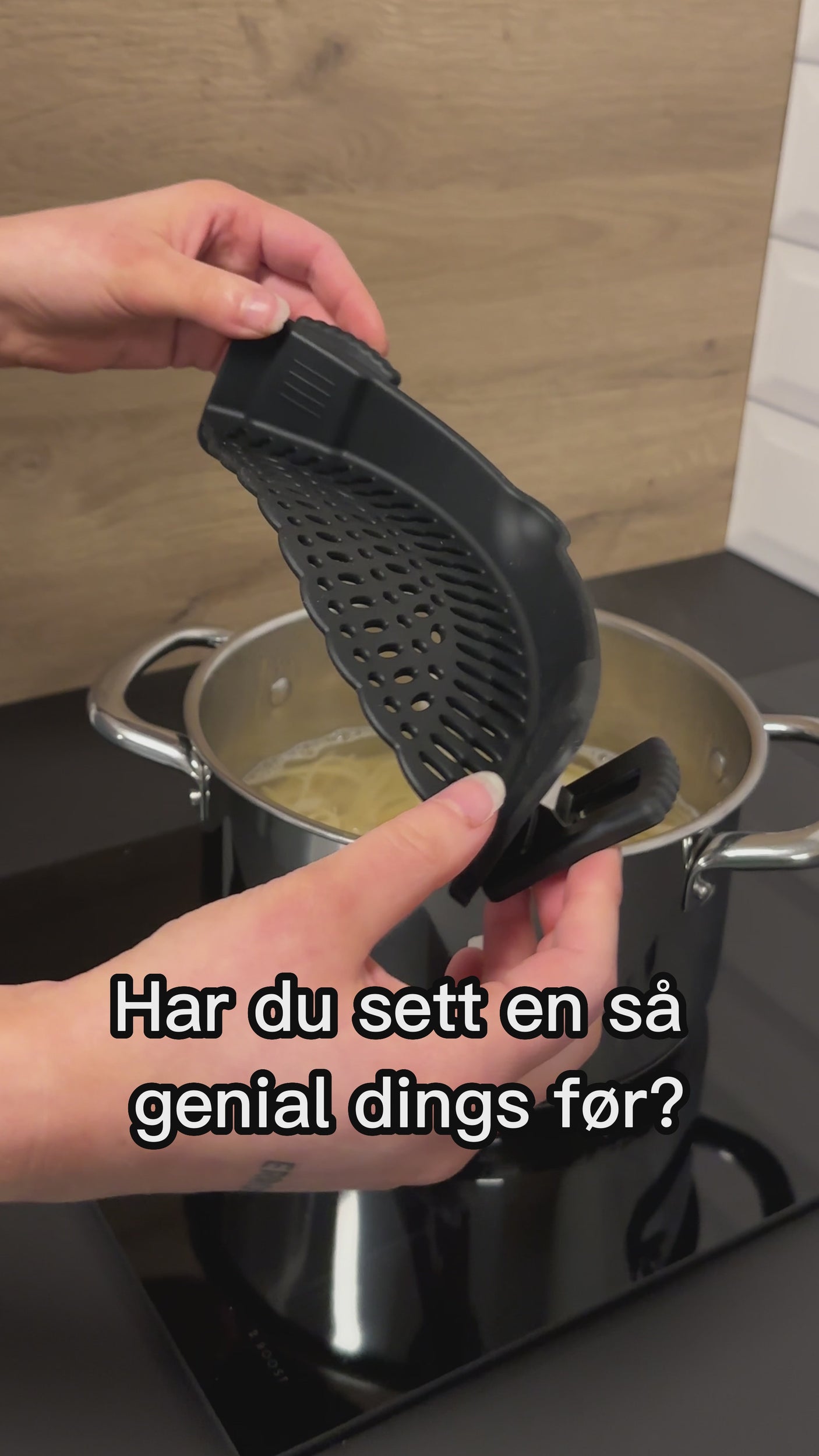 Dörrgångjärn för panna, svart