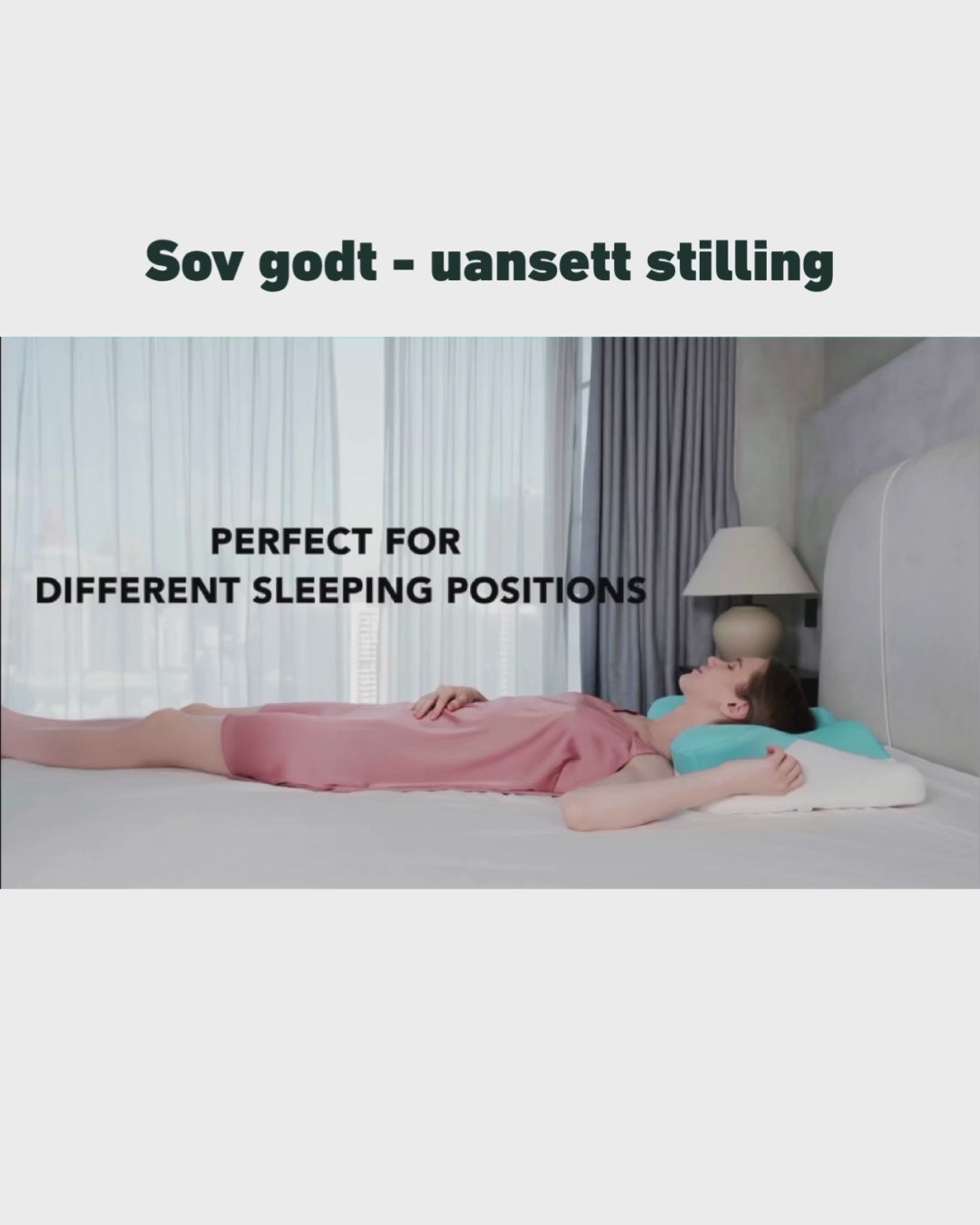 2-pk Ergonomisk Memory Foam pute