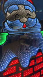 Nisse i pipa LED lysskilt todisig 90 cm