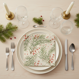20-pk Servietter Spings Holly