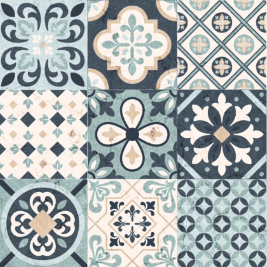 Exempel: Cassablue plattor i kontakt med plast