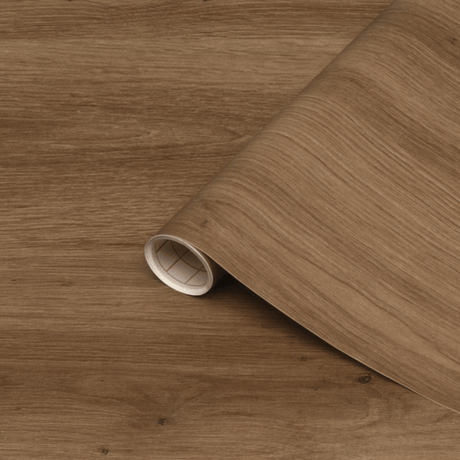 "Artisan Oak kontaktplast på hyller møbler eik treverk imitasjon autentisk eikestruktur skandinavisk stil"

