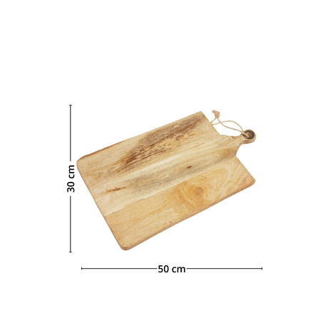 Skjærefjøl med illustrert mål