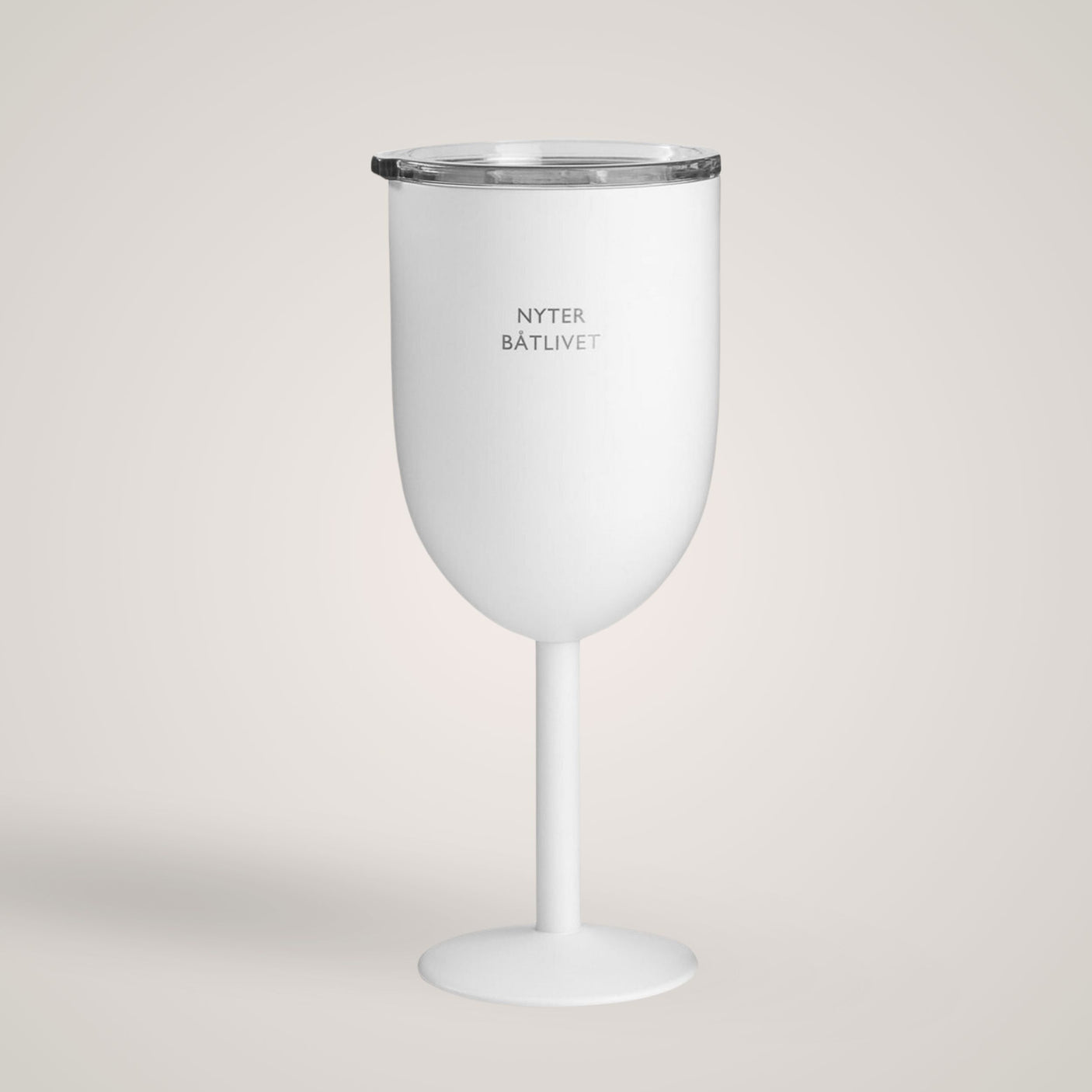 Termo vinglass "Båtlivet", hvit