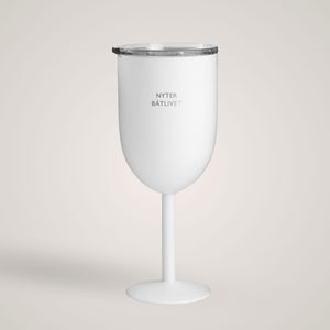 Termo vinglass "Båtlivet", hvit