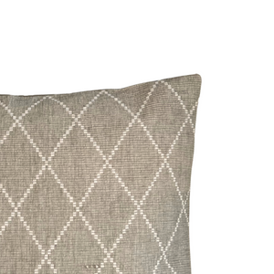Putetrekk jaquard bomull beige