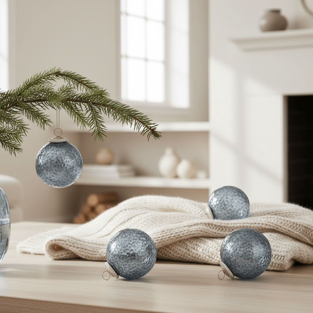 4-pk Tozzia julekugler - Lindas Dekor