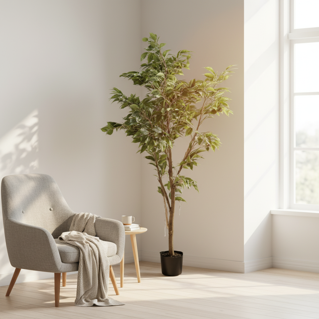 Kunstig Fikus Benjamin 180 cm i potte fra Mr. Plant