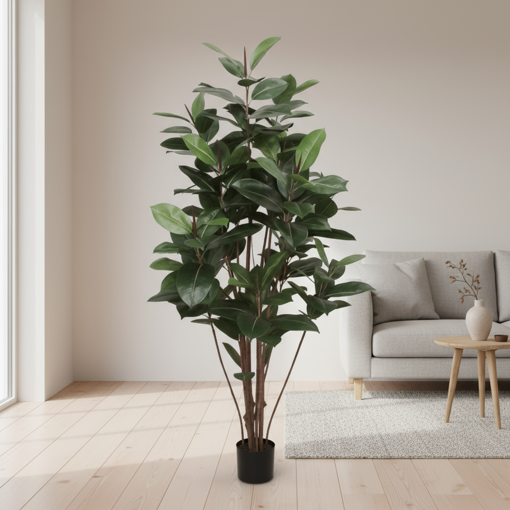 Kunstig Fikus Robusta 180 cm i potte fra Mr. Plant