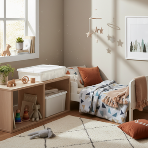 Stor oppbevaringsboks 60 liter til oppbevaring under seng