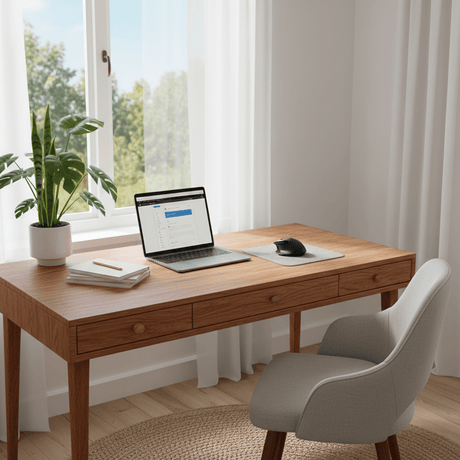 Renovert arbeidspult