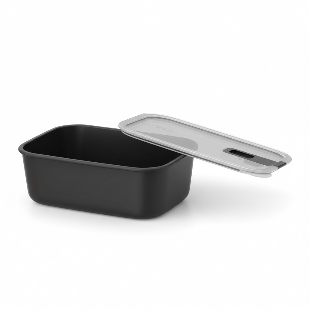 Mepal EasyClip boks i sort til meal prep og matoppbevaring