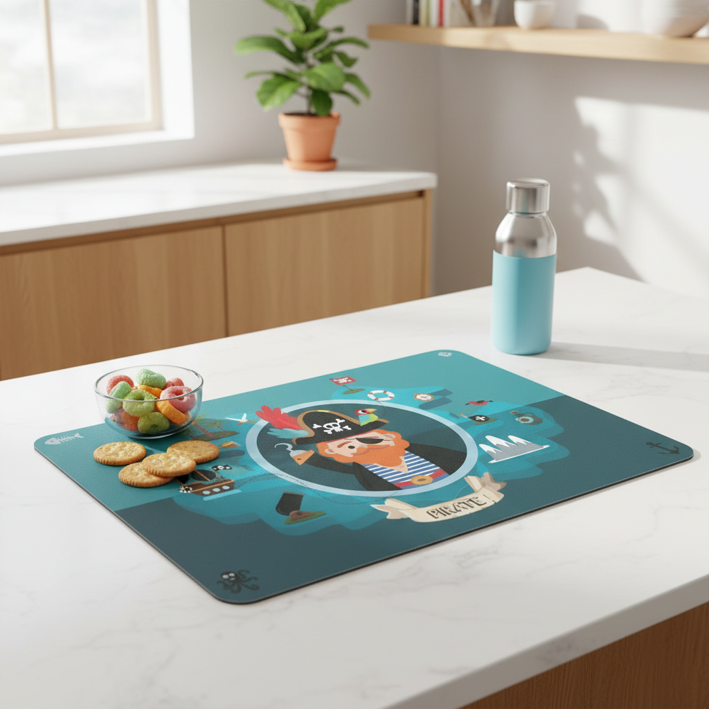 Snacktime på kjøkkenbenken