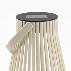 Solarlampa beige 15 x 18 cm