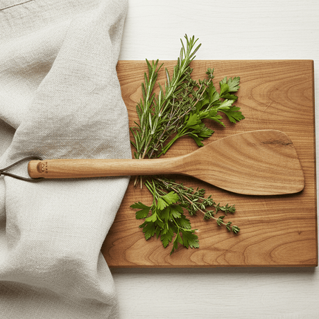 Spatula i fläta arrangemang
