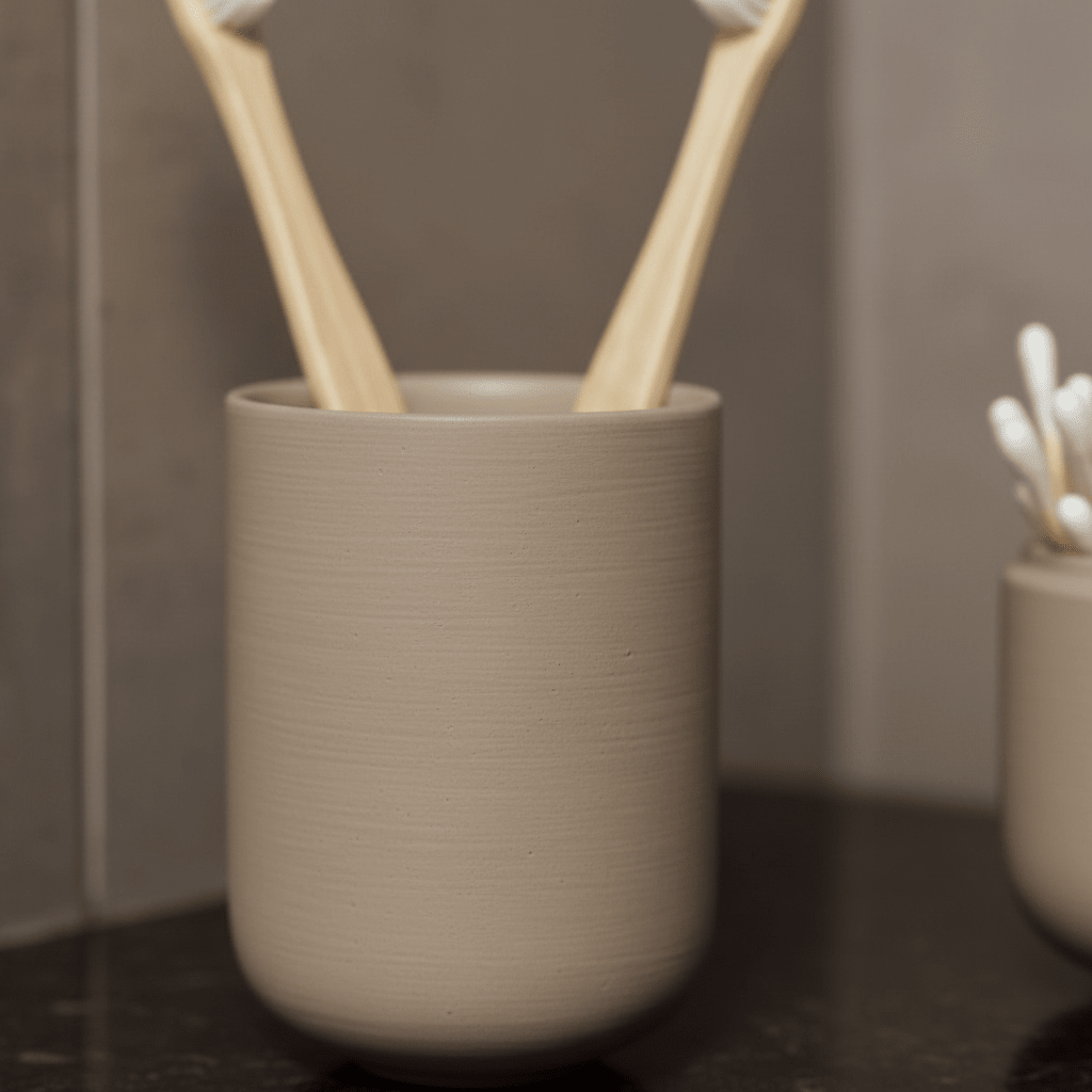 Tannbørsteholder Sensu Taupe - Lindas Dekor