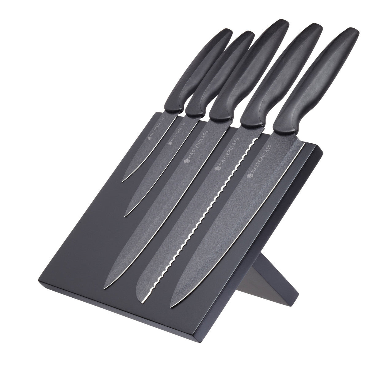 MasterClass Agudo 5 Piece Knife Set with Storage Stand