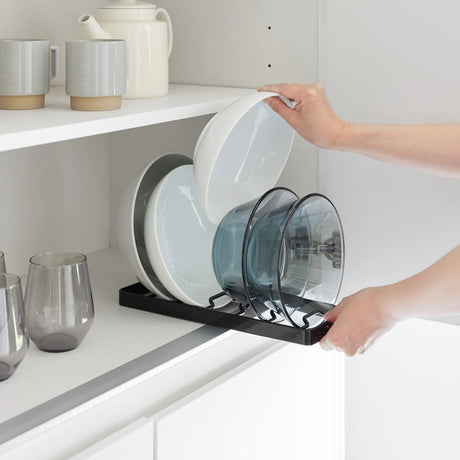 Svart skålstativ størrelse L med plass til opptil 6 skåler