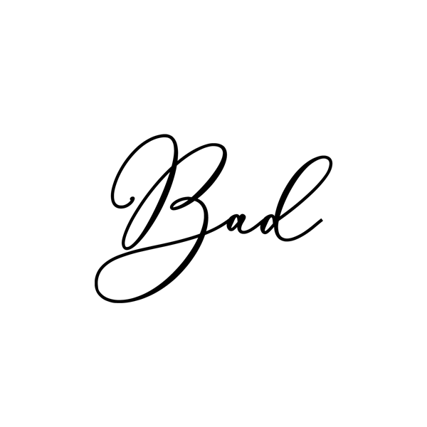 Bad wallsticker