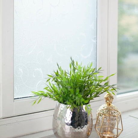 Static Scroll Flower vindusfolie - Lindas Dekor