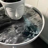 Marmor romeo svart/silver kontaktplast