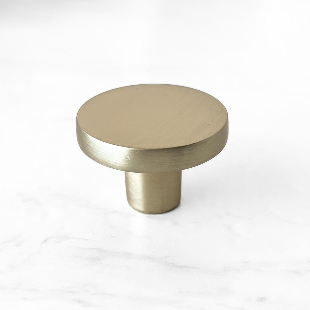 Knott børstet messing 30 mm - Lindas Dekor