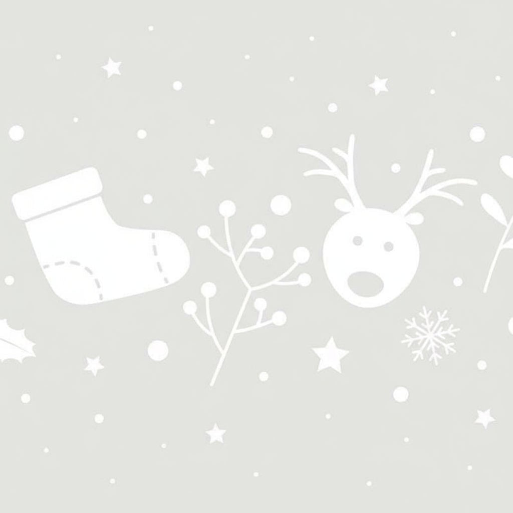 Frostad fönsterfolie med renar och snökristaller i vinterljus