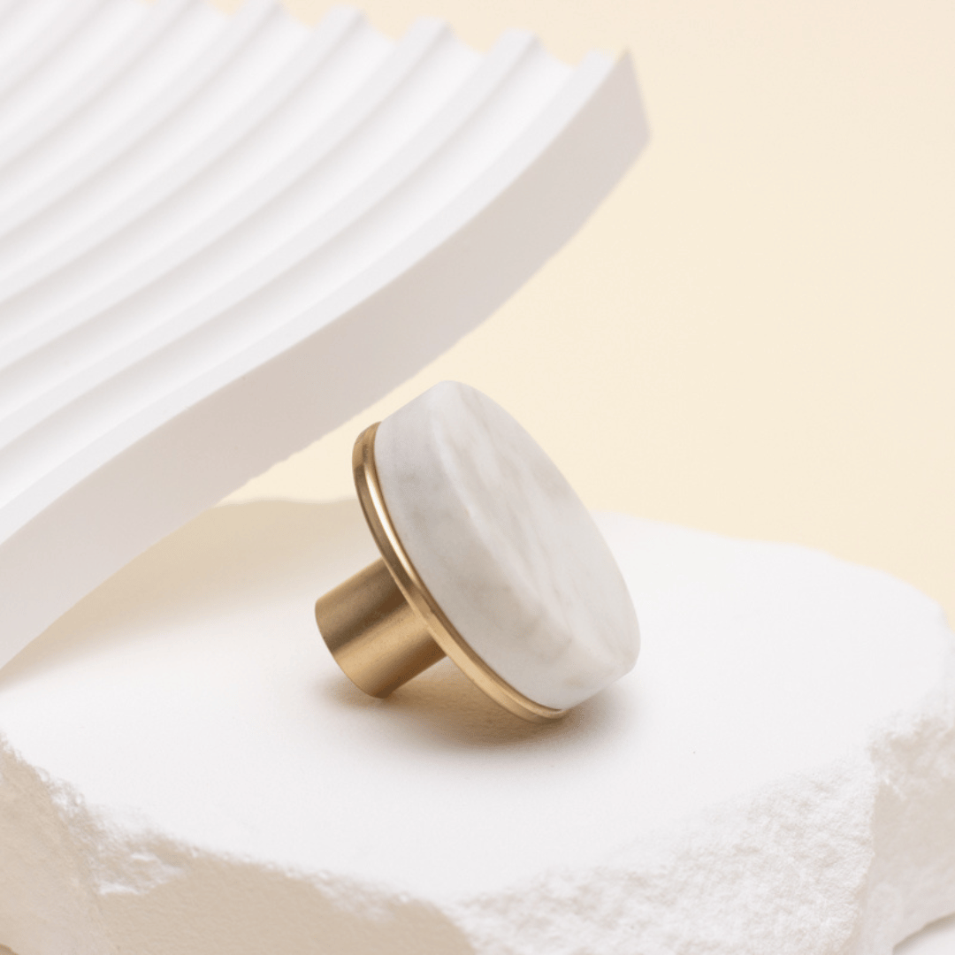 Parisknopp, marmor 28 mm