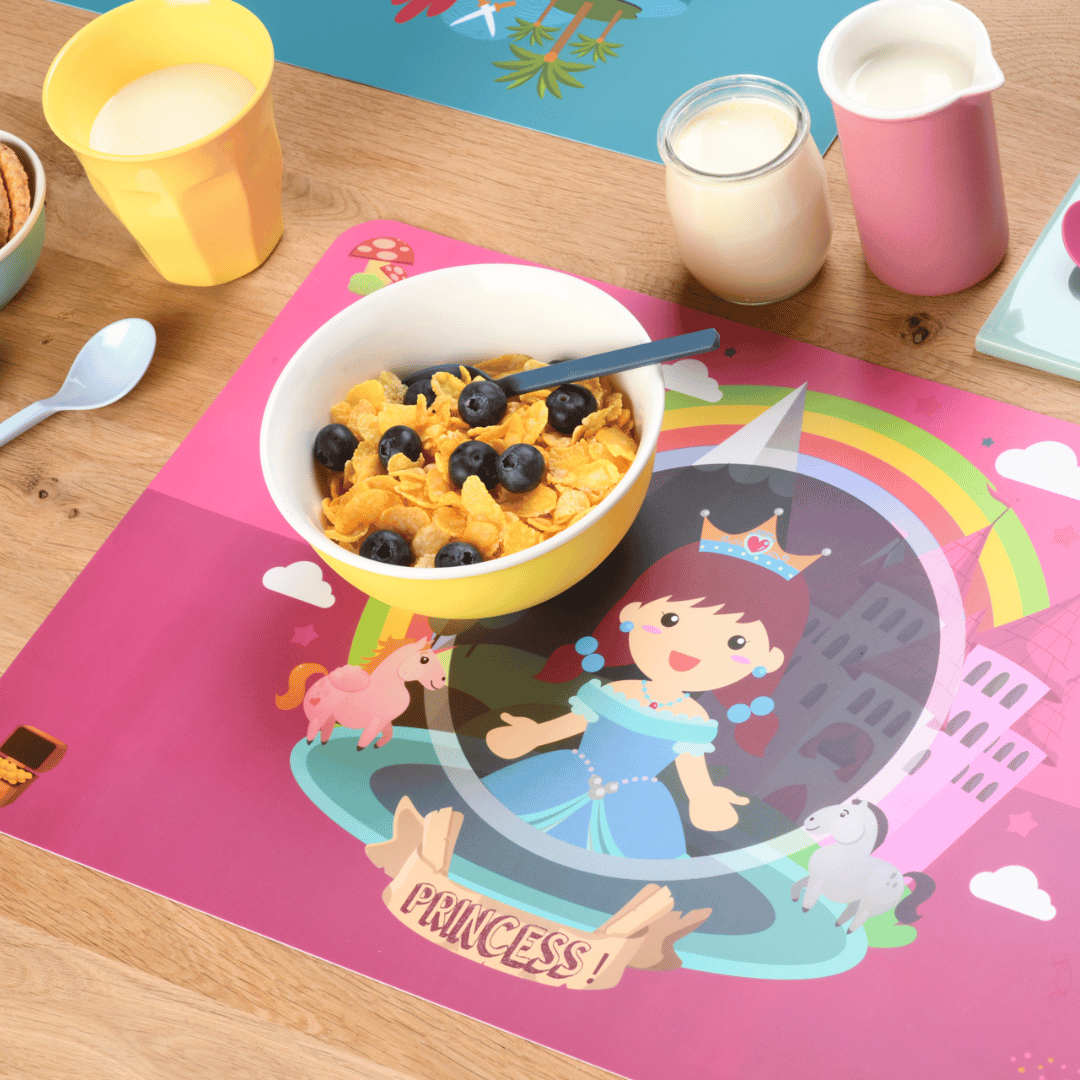 Bordstablett prinsessa, rosa