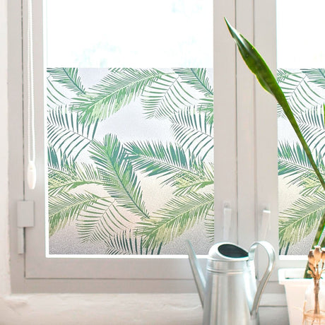 Static Premium Palme vindusfolie - Lindas Dekor