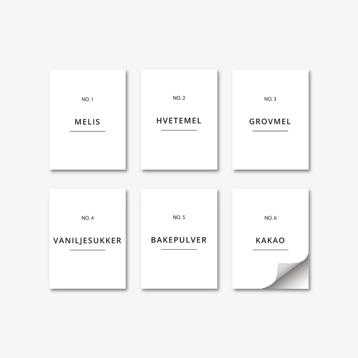 Etiketter kök, bakning